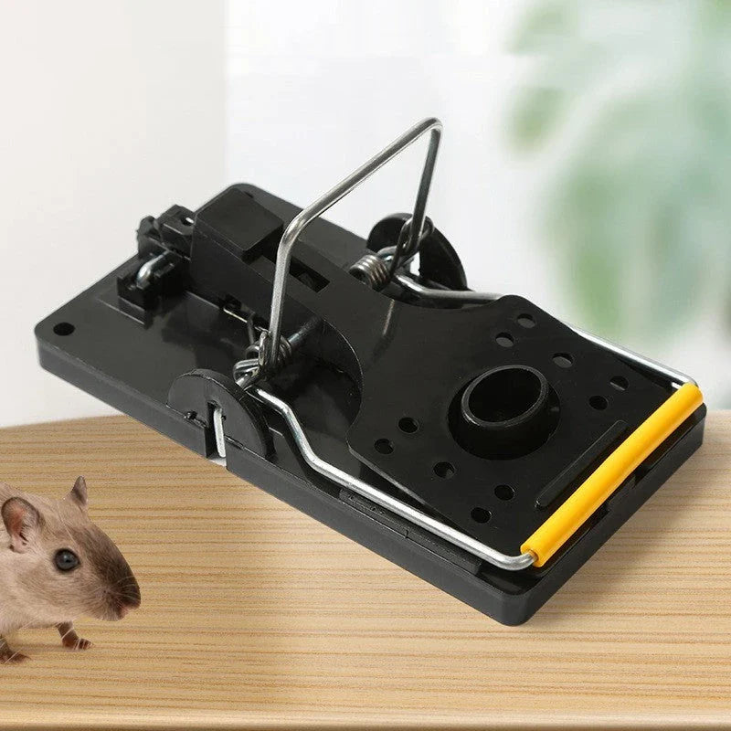 Durable reusable rat and mouse traps made of high-strength plastic and steel, offering effective and humane pest control for American households.