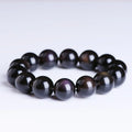 Polished crystal Pi Xiu bracelet with geometric beads in ethnic unisex style.