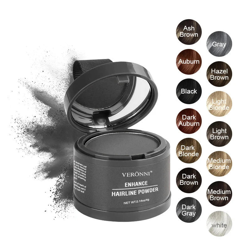 14 Colour Hair Line Powder for instant waterproof coverage of sparse or white hair