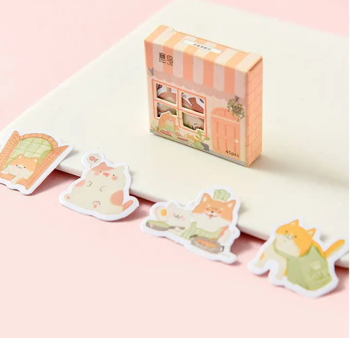 Account stickers with penguin cute design for financial bookkeeping organisation