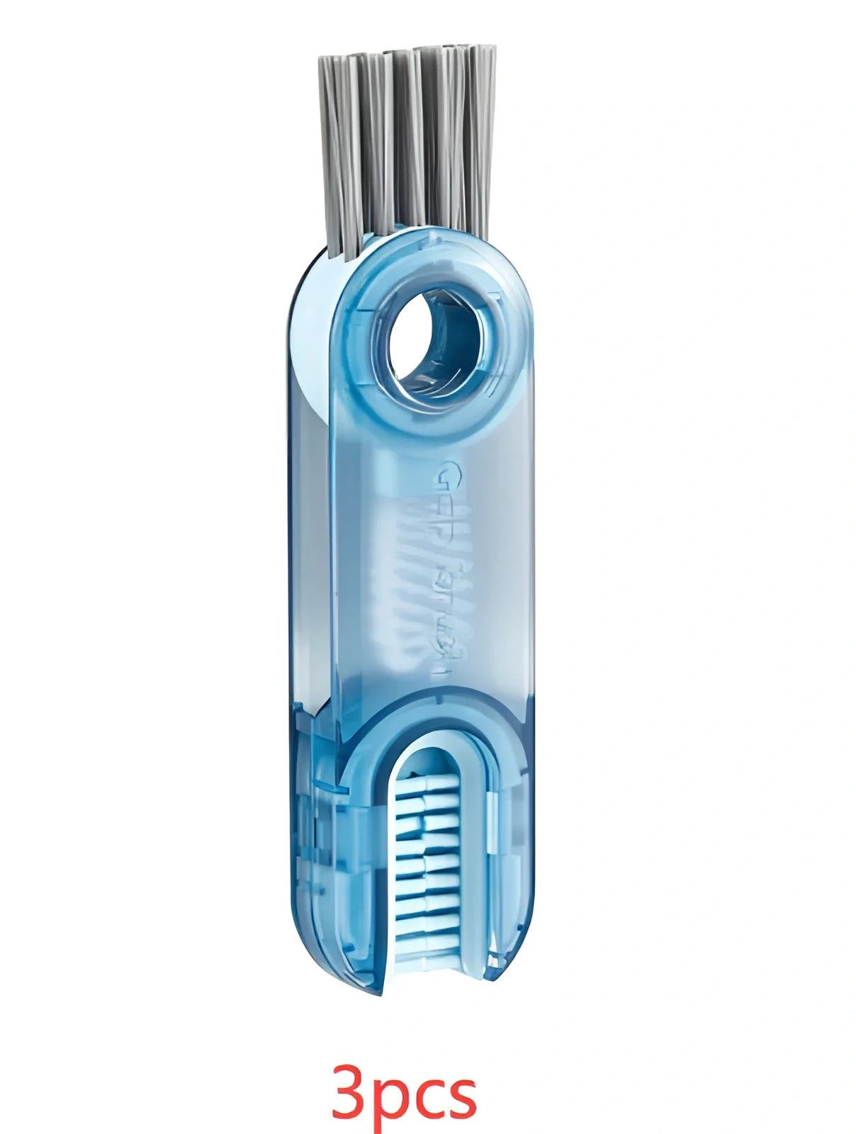 3-in-1 spiral cleaning brush for bottle lids and cup grooves with food-safe materials