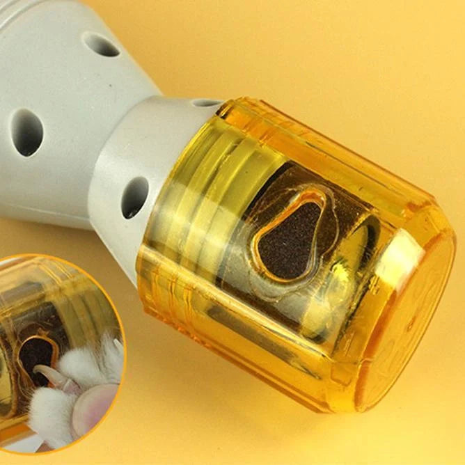 Electric pet nail grinder for cats and dogs, grey color