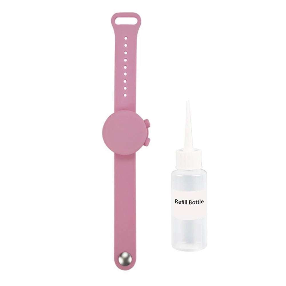 Outdoor silicone wristband hand sanitizer disinfectant bracelet in various colours