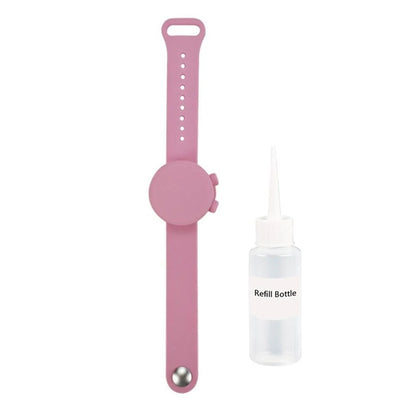 Outdoor silicone wristband hand sanitizer disinfectant bracelet in various colours