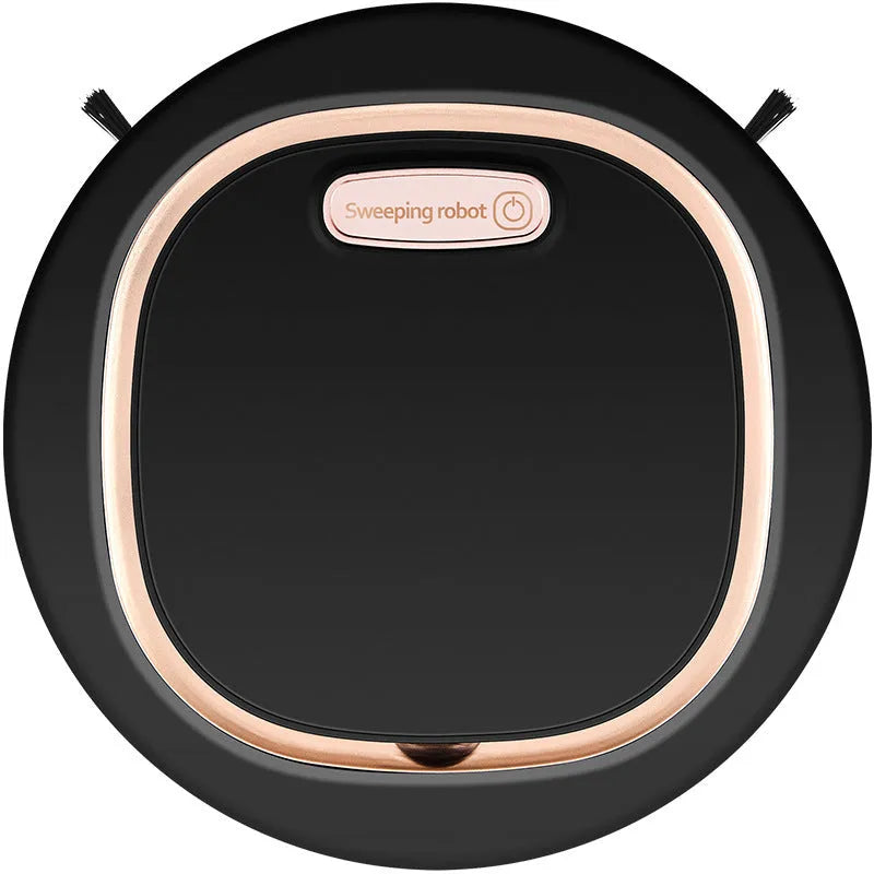 Fashion automatic intelligent sweeping robot vacuum cleaner with remote control, blue or black colour, for home use covering 70-90 sqm