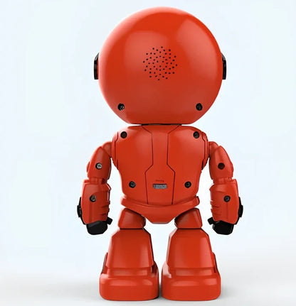 White WiFi IP security camera with 355° pan tilt, 1080P lens, and infrared night vision for indoor home surveillance, weighing 223g