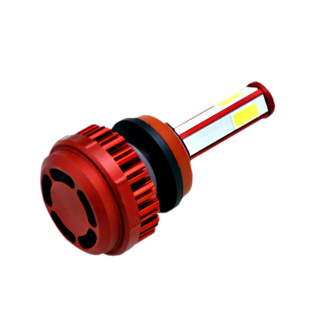 Car LED headlamp bulb 80W 8000lm 6000K white with double ball bearing fan and COB chip