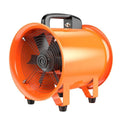 8 inch titanium steel industrial axial flow fan with 5 metre air duct for ventilation