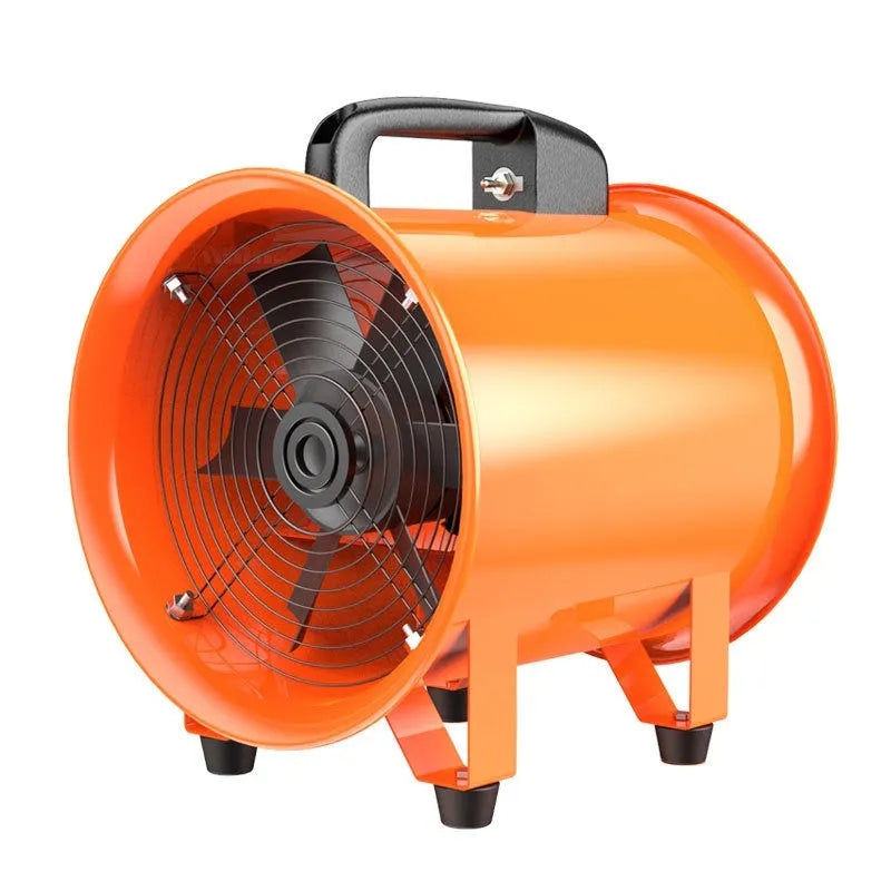 8 inch titanium steel industrial axial flow fan with 5 metre air duct for ventilation