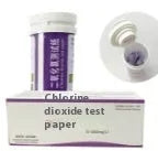 Chlorine dioxide test paper bottle with 50 pieces for water concentration detection