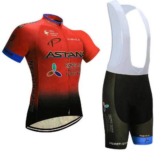 Cycling jersey in various colours with moisture-wicking fabric