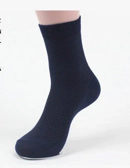 Men's bamboo fiber business socks in various colours