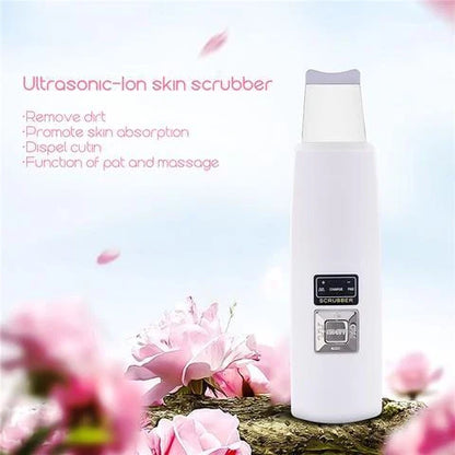 Ultrasonic Skin Scrubber for deep facial cleansing and acne removal