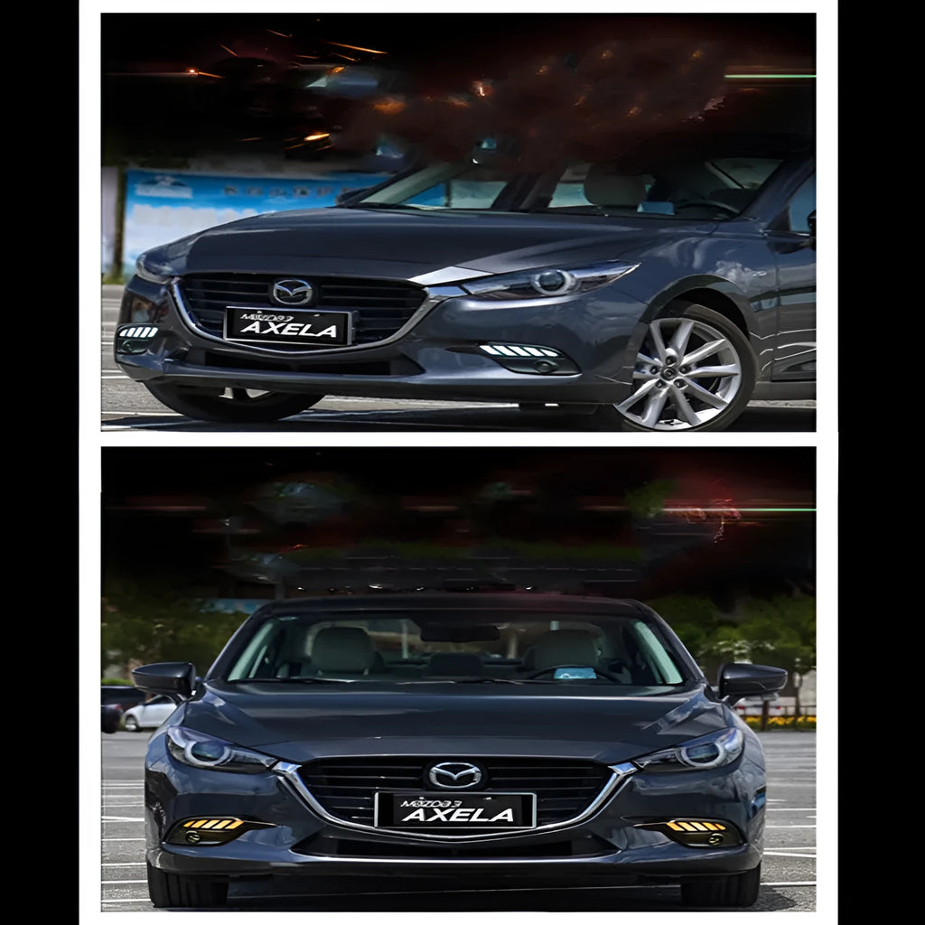 Buick Envision left front corner with white Enceladus daily light streamer turn signal lit in yellow
