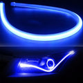 2Pcs flexible car soft tube LED strip light angel eye DRL daytime running headlight lamp 45cm 60cm