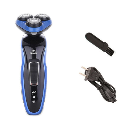 4-in-1 Electric Shaver with Triple Blade for Men - Compact and Rechargeable