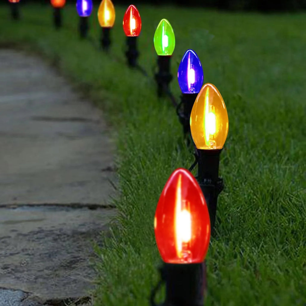 Solar remote control Christmas decoration with abstraction model design for outdoor garden lighting