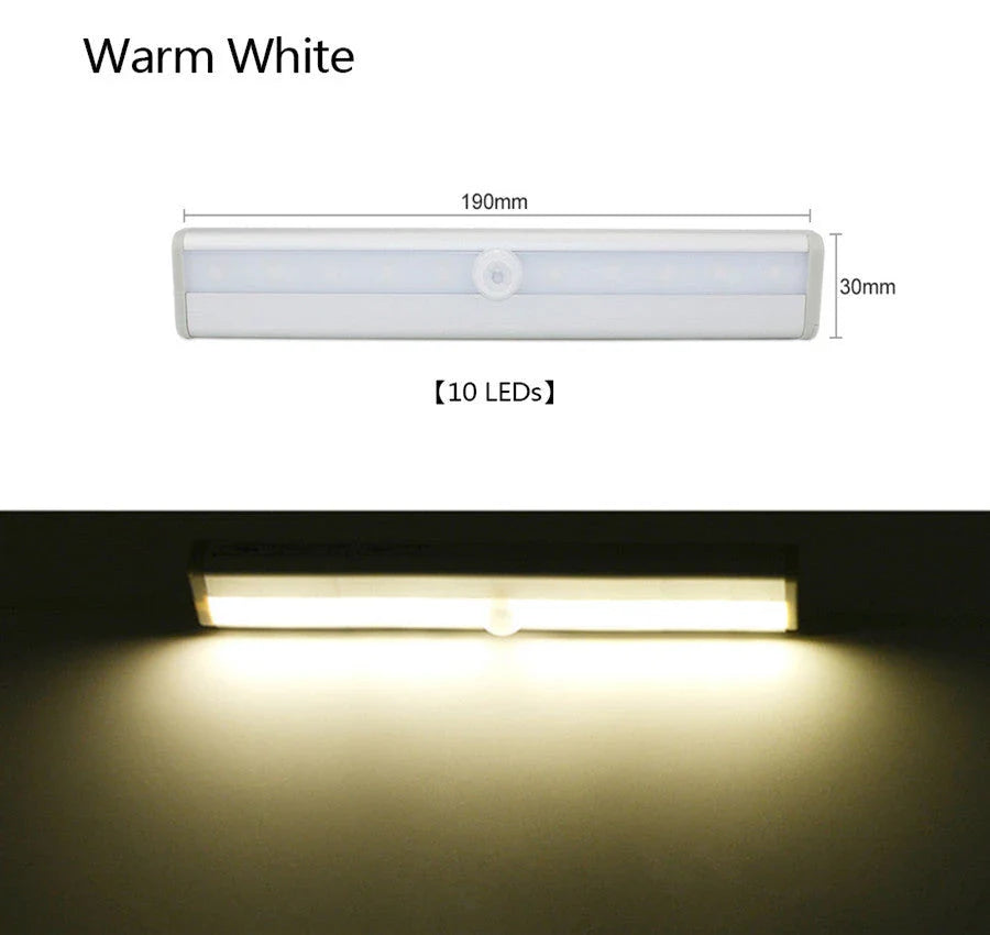LED Cabinet Body Induction Lamp with motion sensor for automatic lighting
