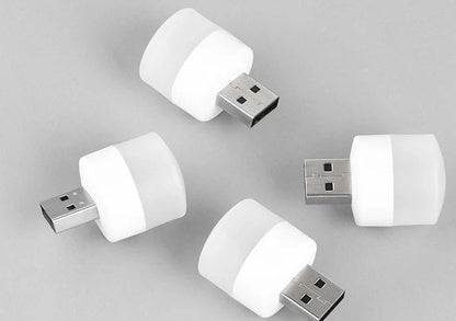 Compact USB LED night light in multiple colours for eye protection and portable use