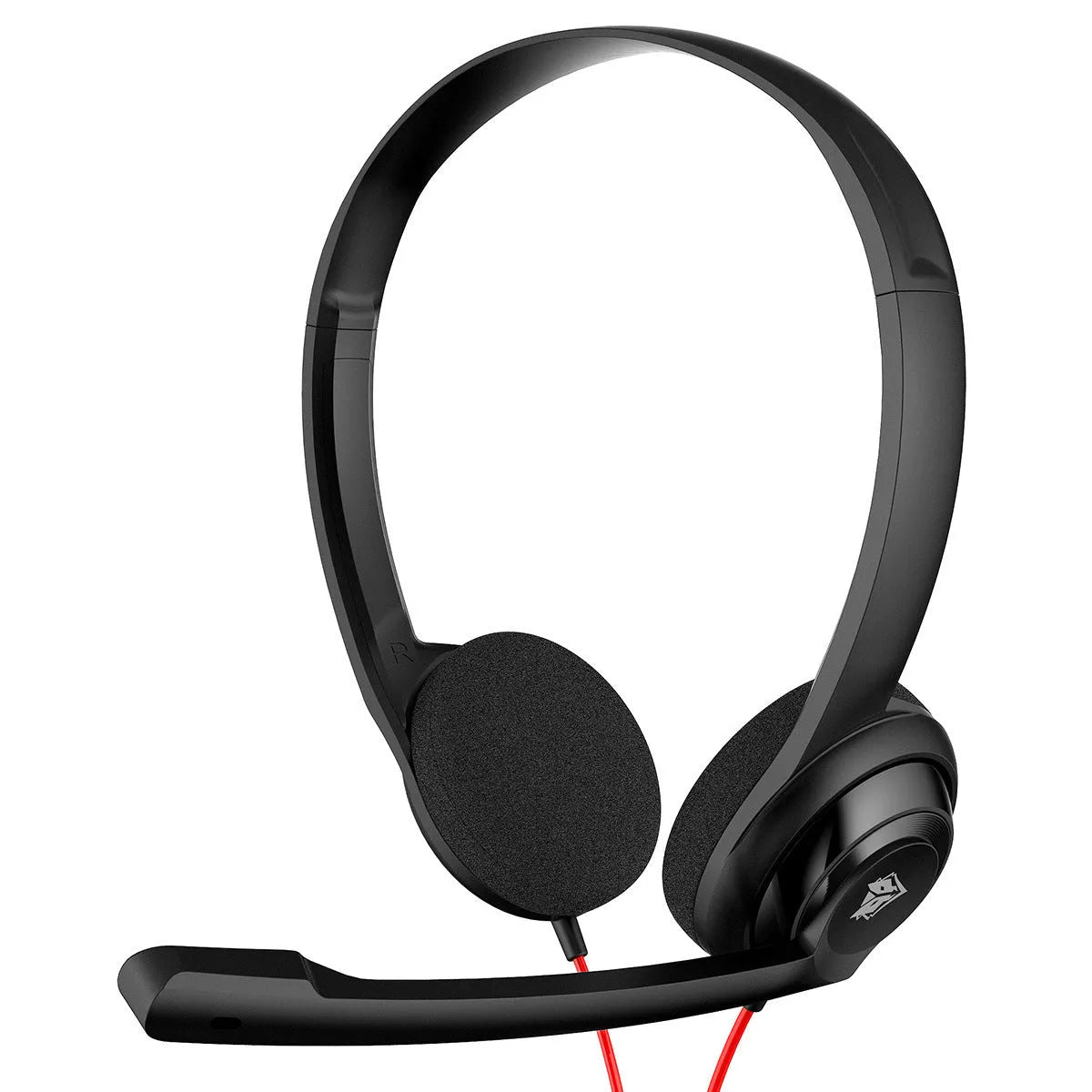 NUBWO HW02 bilateral wired headset with mesh fabric earmuffs and TYPE-C plug
