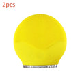 Electric waterproof silicone cleansing instrument with USB charging and sonic vibration in pink