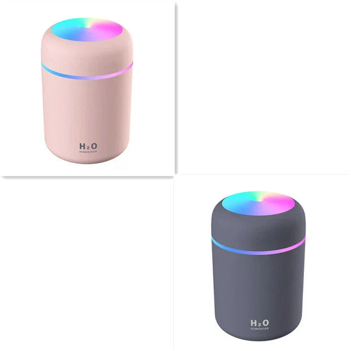 Mini USB Desktop Humidifier with Soothing Mist, Color-Changing Lights, and Quiet Operation