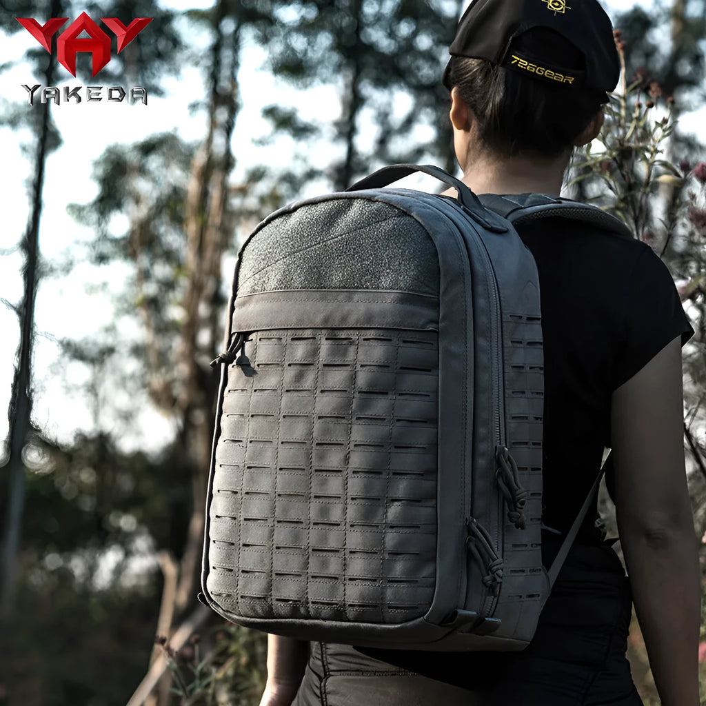 Outdoor hiking backpack camouflage army fan tactical riding bag 600D polyester 36-55L