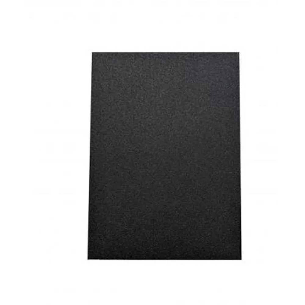 Magnetic pad 300x200x3mm in black, holding metal tools on a car bonnet