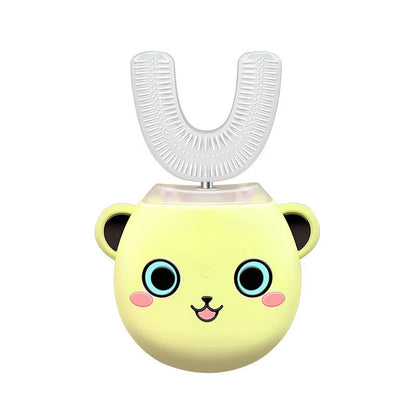 Smart 360 Degrees Sonic Electric Toothbrush for Children in pink, yellow, and green