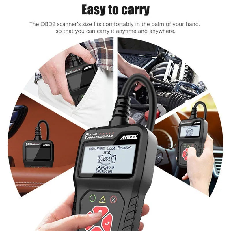 Car engine fault reading detector 12V diagnostic tool with display