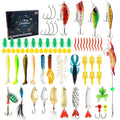 Christmas Mino bog themed metal blind box fishing set with 24 pieces including tackle and collectible figures.
