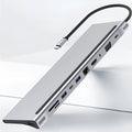 11-in-1 laptop expansion dock in photo colour with multiple ports and USB 3.0