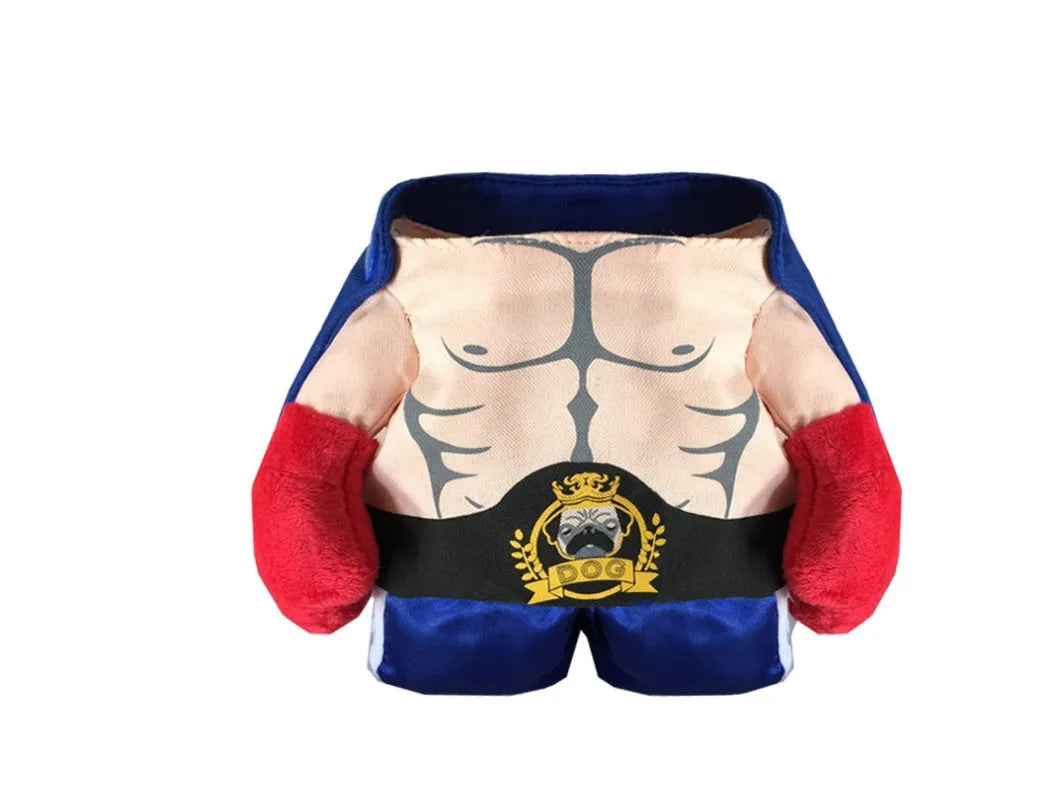 Blue boxer cat costume for cats in size S to XL made from polyester