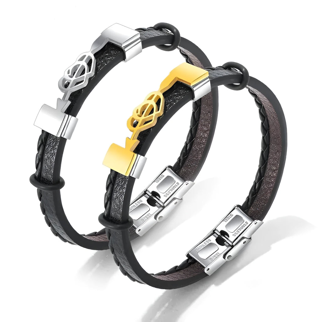 Stainless steel heart bracelet with cubic zirconia stones in a link chain style, available in multiple colours