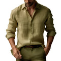 Men's floral print cardigan-style shirt with digital printing
