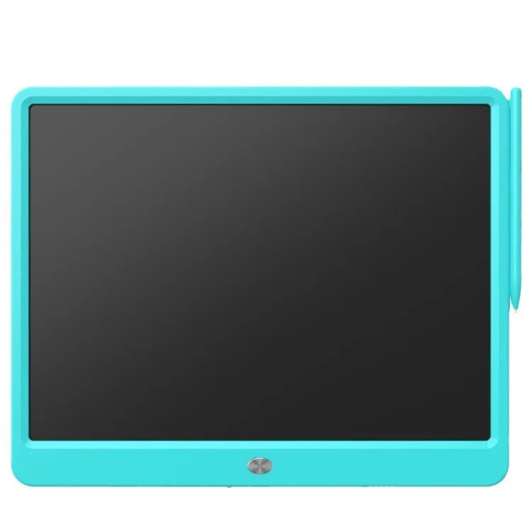 Children's 8.5 inch LCD handwriting board in blue with flexible colour screen and stylus
