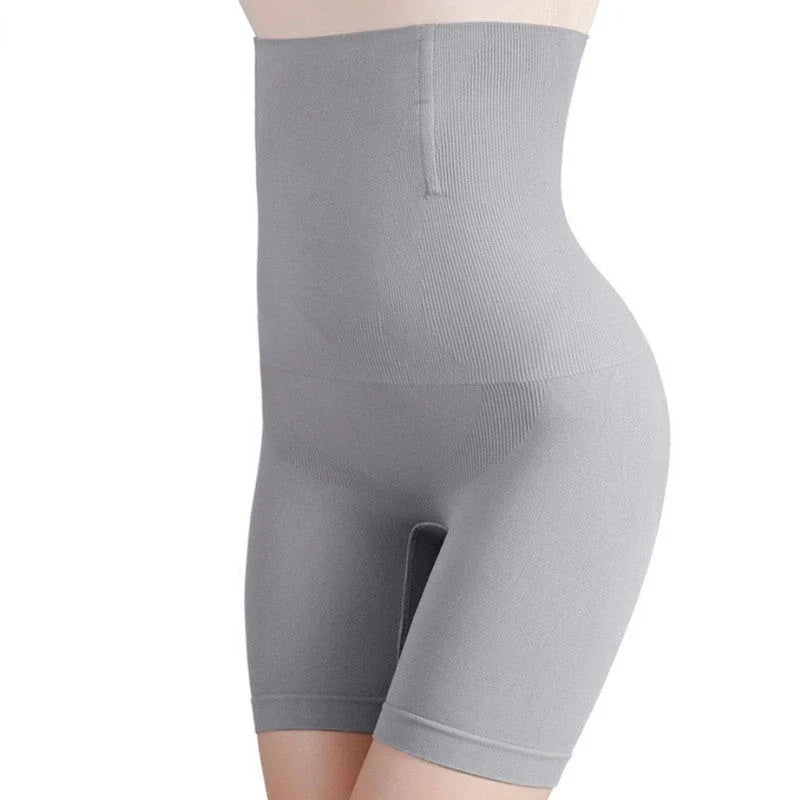 High waist nylon non-slip boxer pants with silicone strip for a stay-put fit