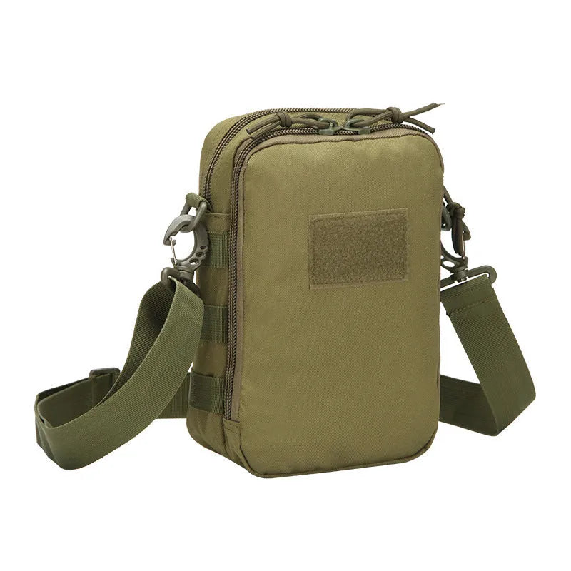 Tactical MOLLE crossbody bag 25x17x10cm 0.45kg 800D Oxford fabric ACU camouflage