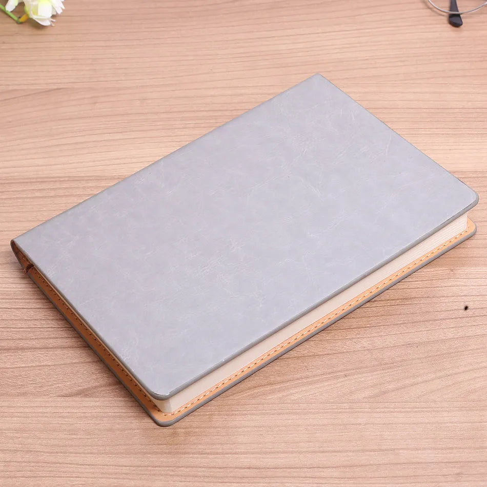 A5 business notepad with colour-changing PU cover and Dowling paper in black, brown red, brown yellow, dark blue, grey options