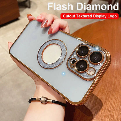 Electroplated TPU iPhone case with built-in lens protection in various colours