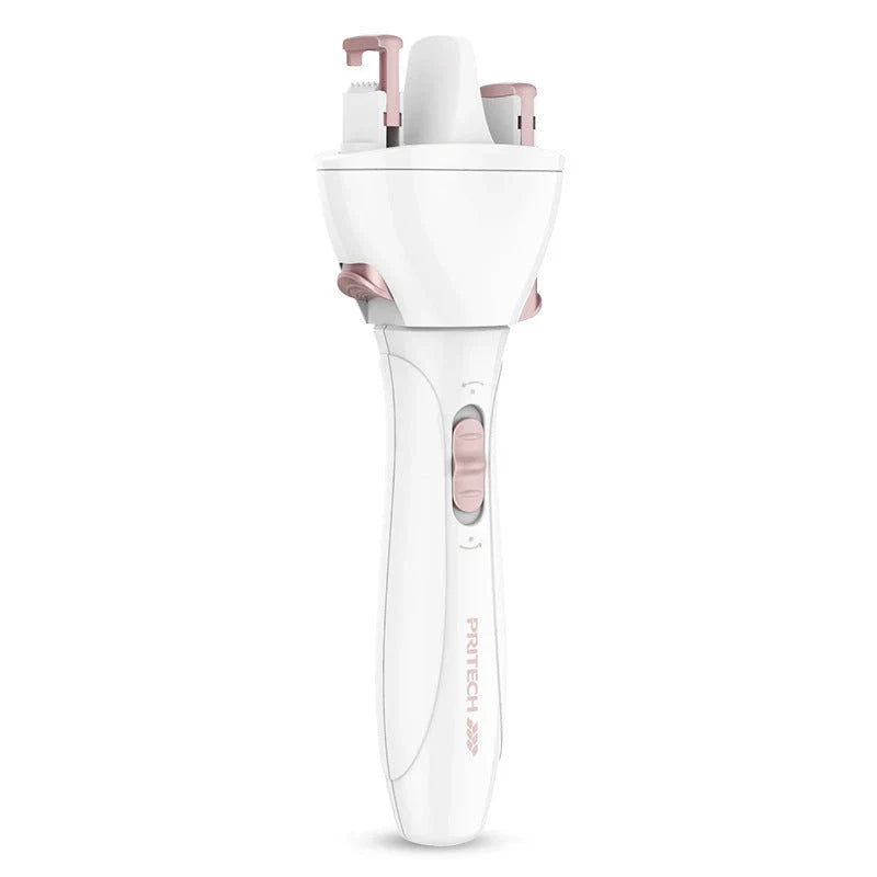 Fast automatic hair styler with 360-degree rotation and hair hook design