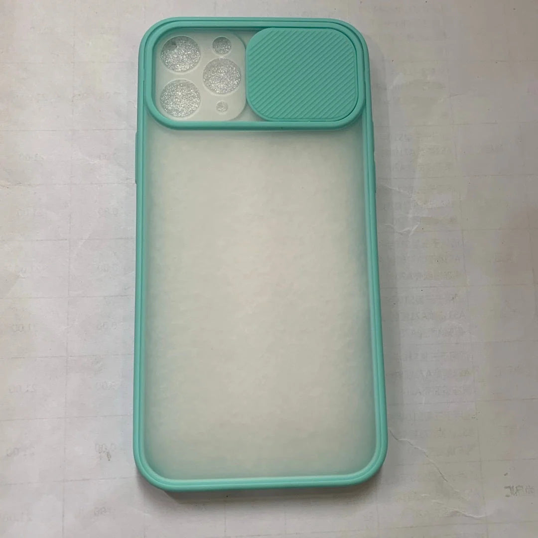 Frosted Surface Camera Protection Mobile Phone Case for iPhone in various colours