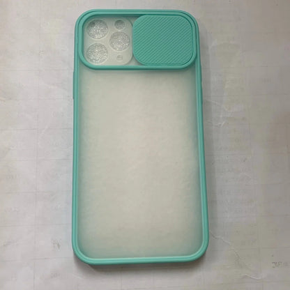 Frosted Surface Camera Protection Mobile Phone Case for iPhone in various colours