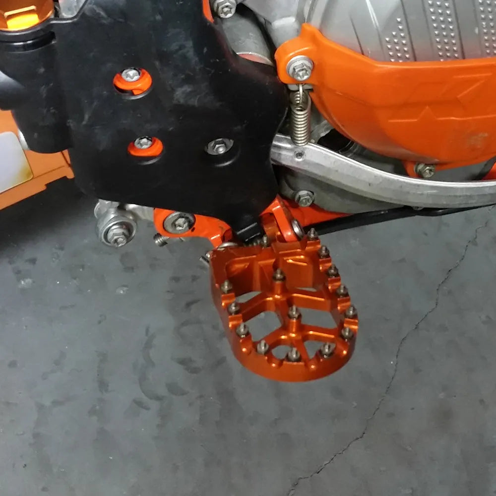 KTM foot pedal aluminium alloy orange blue motocross modified off-road motorcycle footrest