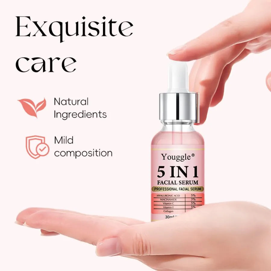 30 ml 5-in-1 face serum bottle for brighter even complexion daily skincare