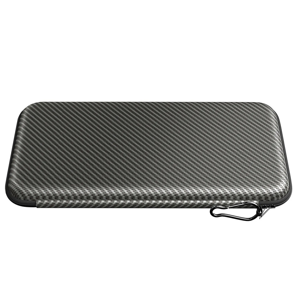 Silver grey golf double glove storage bag with two compartments and hanging brackets