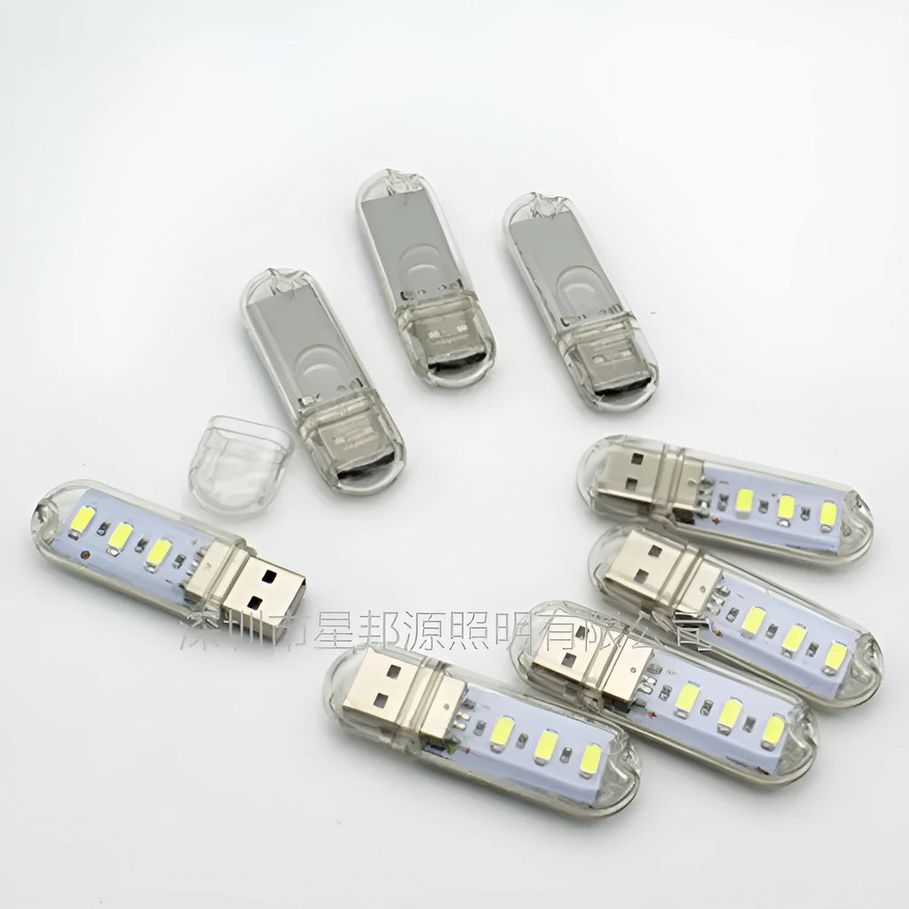 Mini USB outdoor camping night light 59mm 18mm 9mm compact white warm white modern design