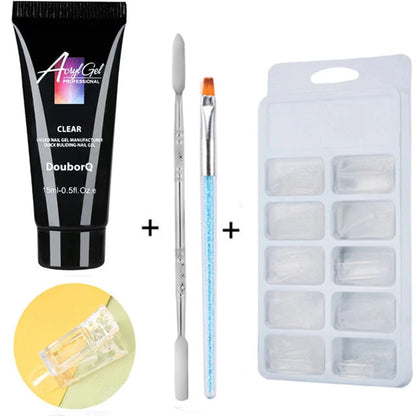 DIY Nail Polish Art Set featuring resin-based formula and application tools for creative manicures