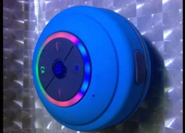 Mini Waterproof LED Speaker with Bluetooth connectivity and hands-free calling feature