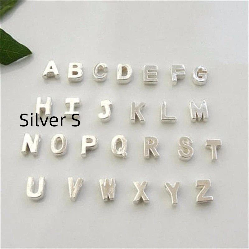 Peach Heart Shaped Letter Necklace in gold and silver finishes with alloy pendant